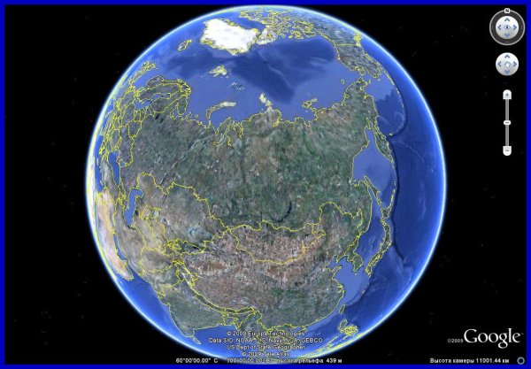 Google Earth Планета земля