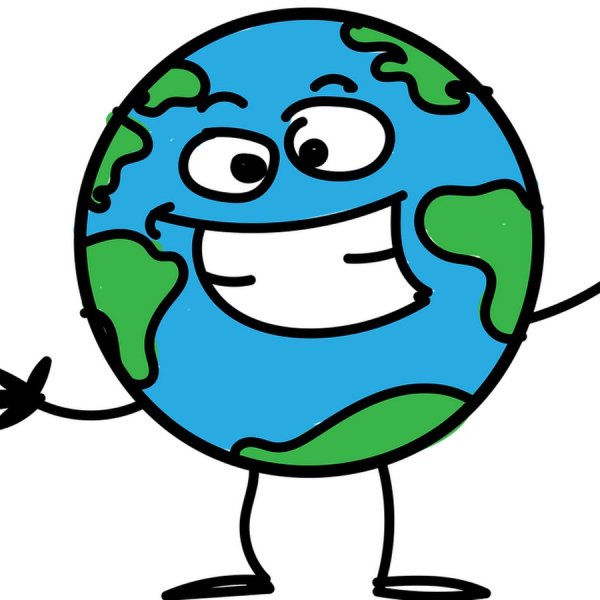 Планета земля мультяшная