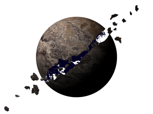 Разрушенный земной шар