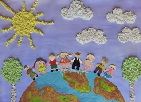 Аппликация ко Дню защиты детей