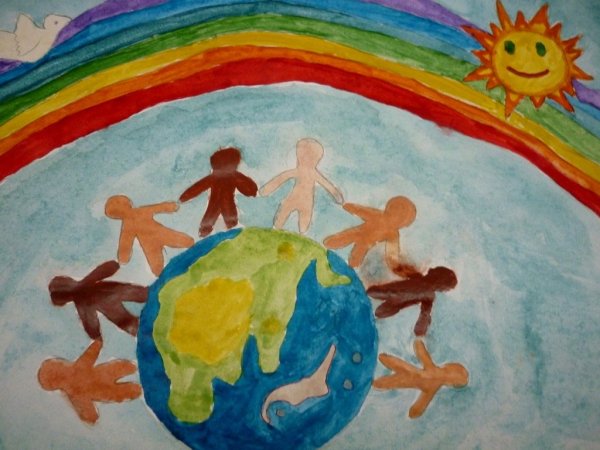 Рисунок на тему Дружба