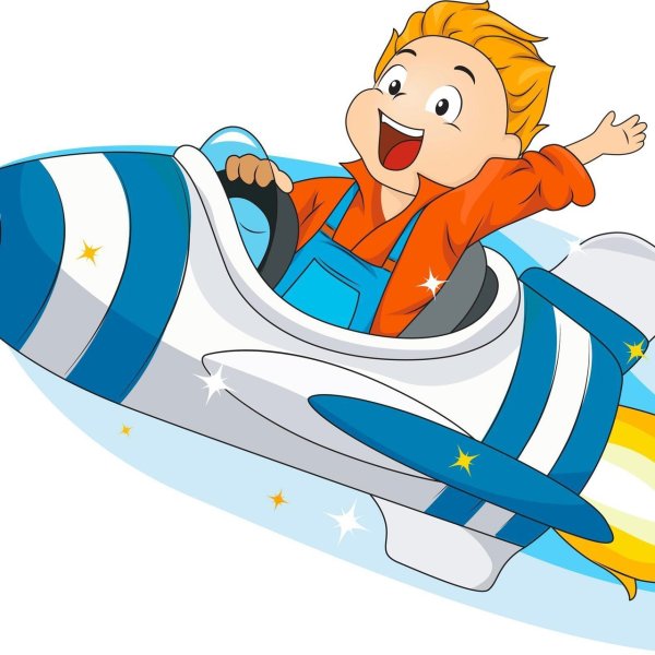 Мальчик на ракете