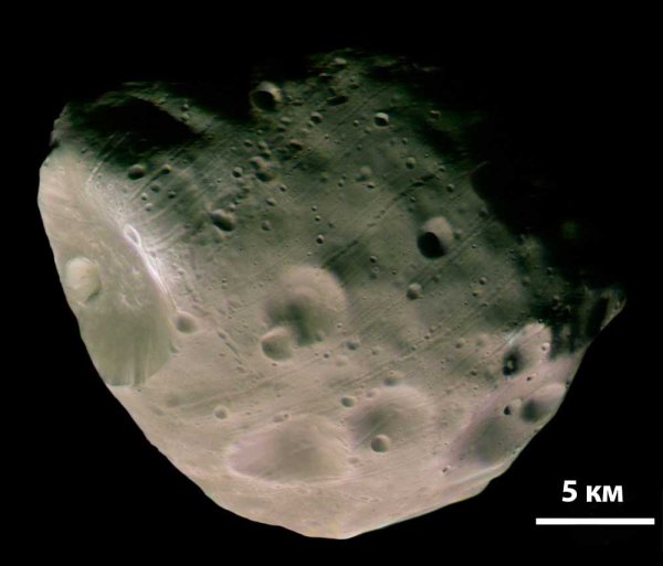 Спутники Марса Фобос и Деймос радиус