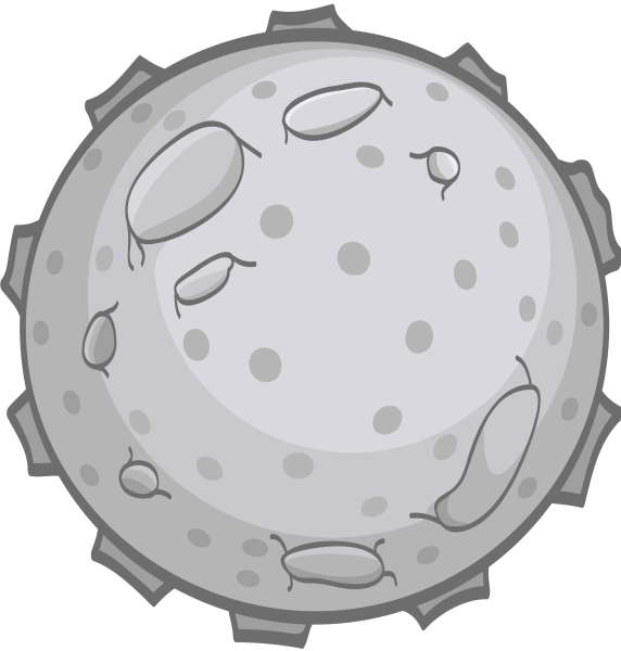 Планета с кратерами