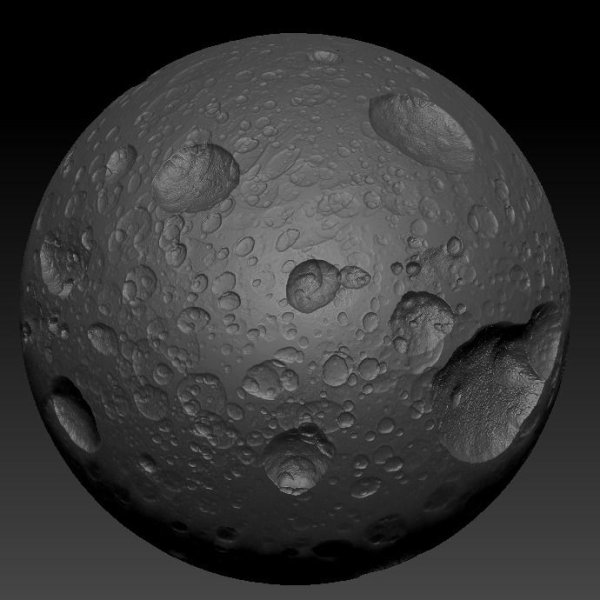 Планета с кратерами