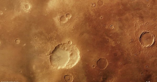 Планета Марс кратеры