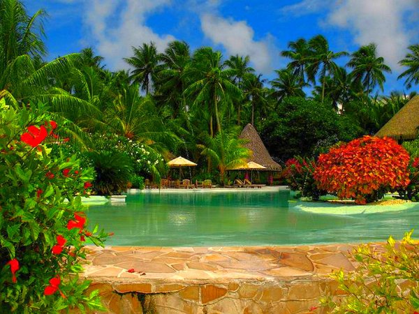 Тропический остров Бора Бора