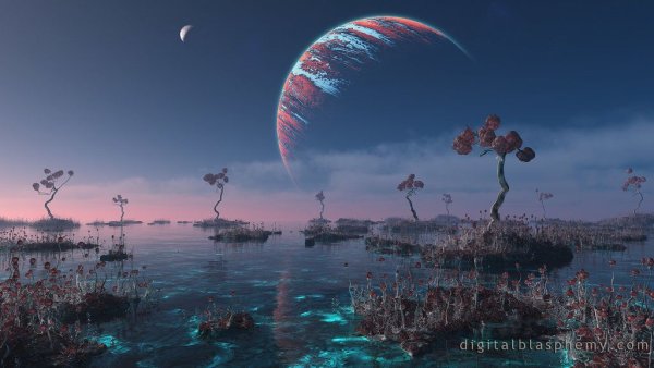 Фантастическая растительность на другой планете