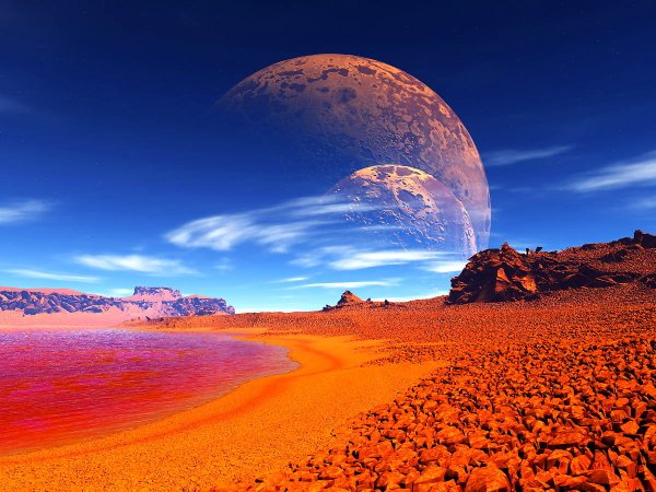 Марс пейзаж планеты