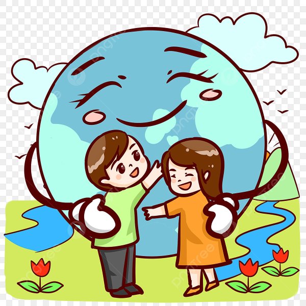 Человек обнимает планету