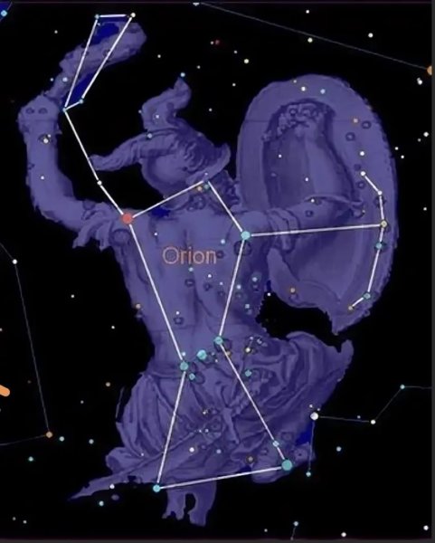Изображение созвездия Орион