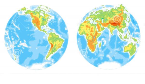 Планета земля полушария