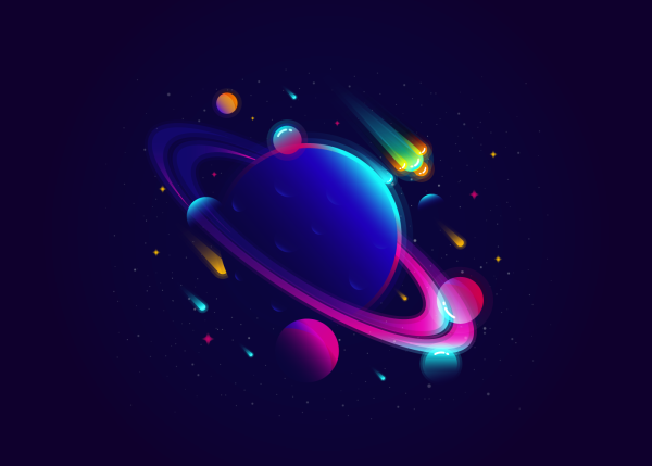 Неоновый космос