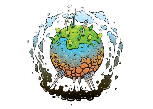 Планета чистая и загрязненная