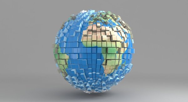 Глобус 3д модель