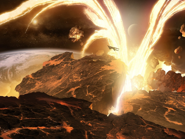 Разрушенная Планета арт