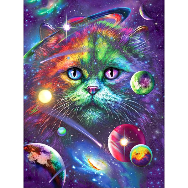 Картина коты в космосе