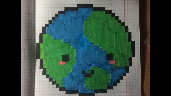 Рисунки по клеточкам планеты