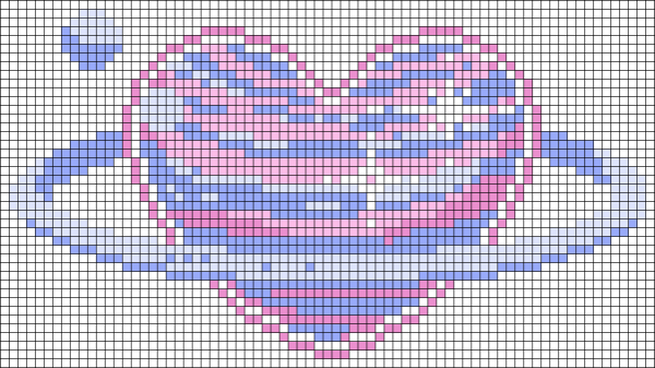 Рисунки в клетку сложные