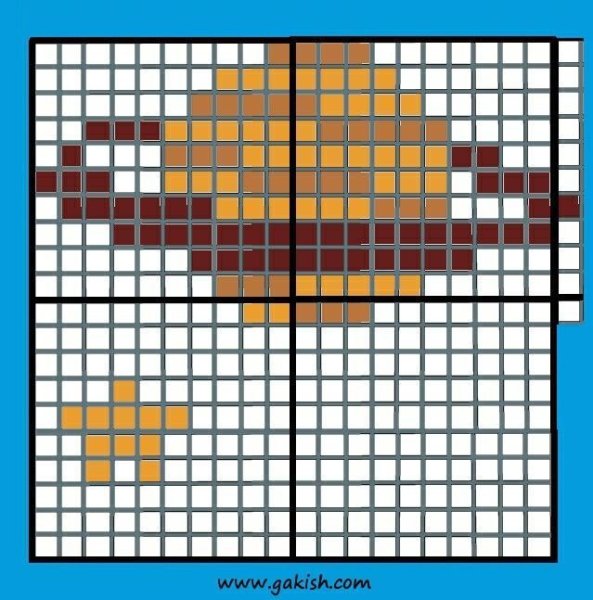 Космос по клеточкам вышивка