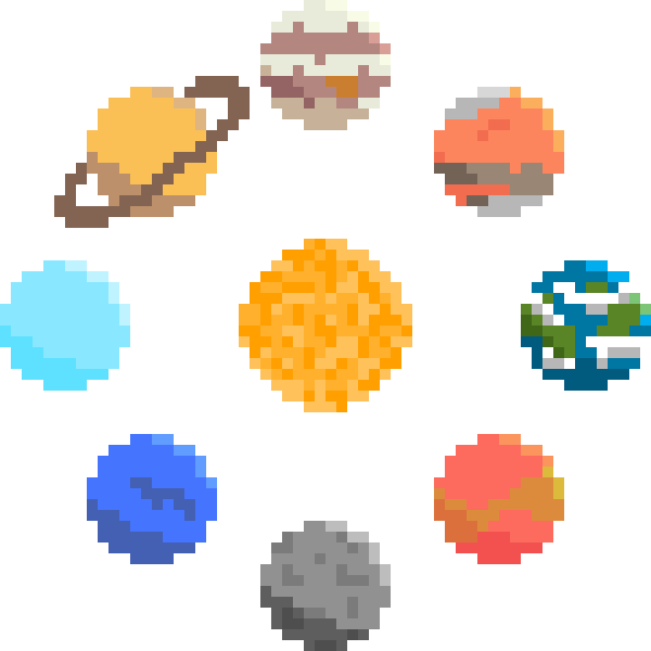 Пиксельная Планета земля