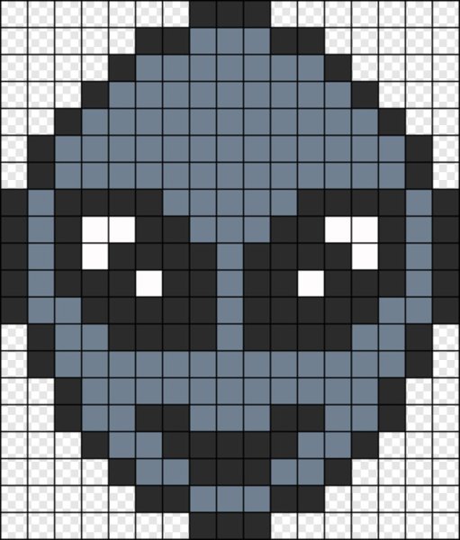 Рисунки по клеточкам страшные