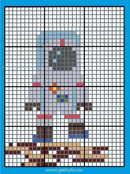 Вышивка крестом ракета