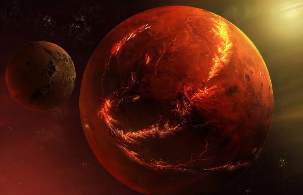 Марс Планета фото из космоса