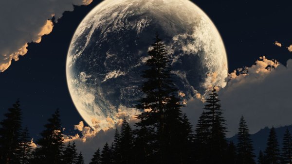 Огромная Луна