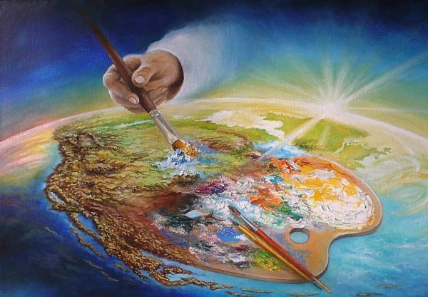 Земля картины художников