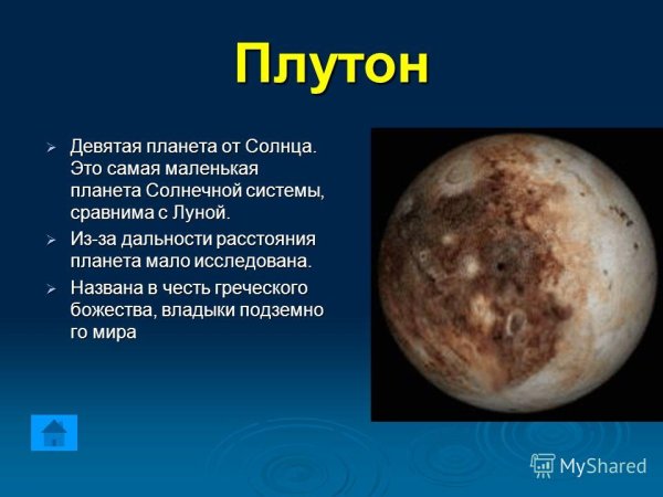 Плутон Планета солнечной системы