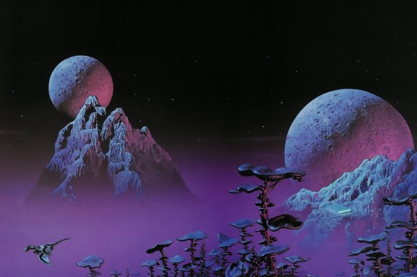 Космический пейзаж живопись