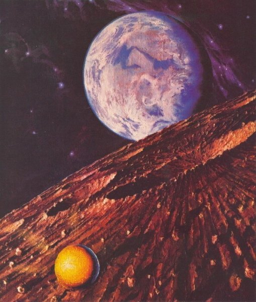 Соколов впервые на Луне