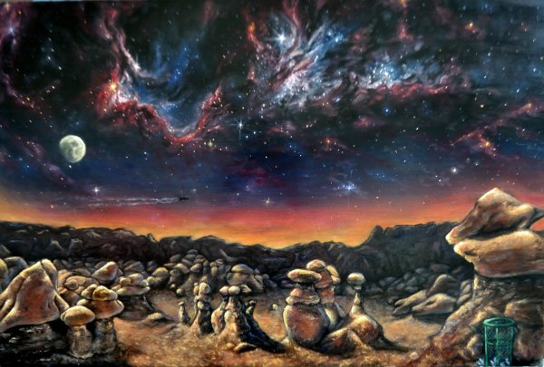 Космический пейзаж живопись