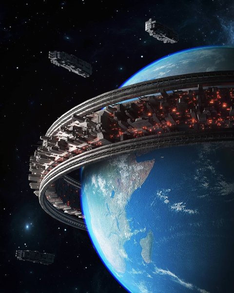 Гигантский космический корабль