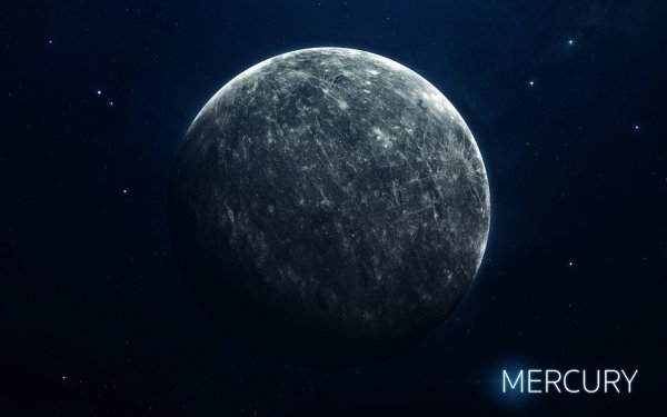 Планета Меркурий в космосе