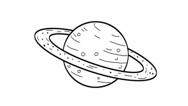 Сатурн раскраска для детей