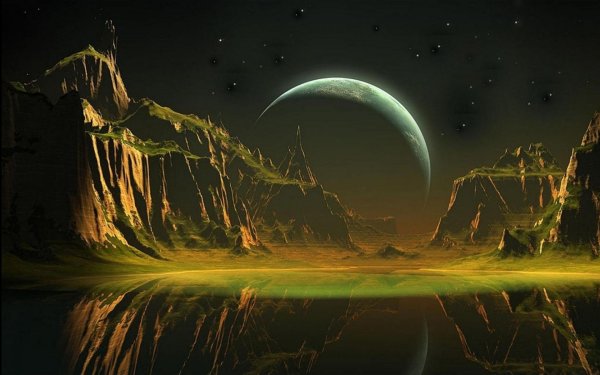 Фантастический пейзаж Инга Нильсен