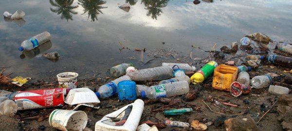 Человек загрязняет воду