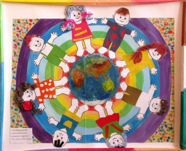 Дружат дети на планете поделки