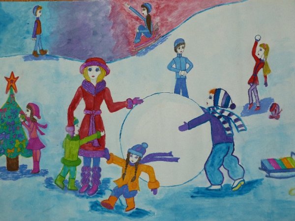 Выставка рисунков дружат дети всей земли