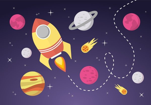 Космос иллюстрации для детей