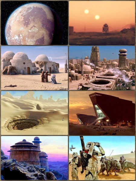 Планета Татуин Звездные войны город