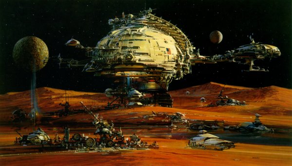 Джон Берки John Berkey космический корабль