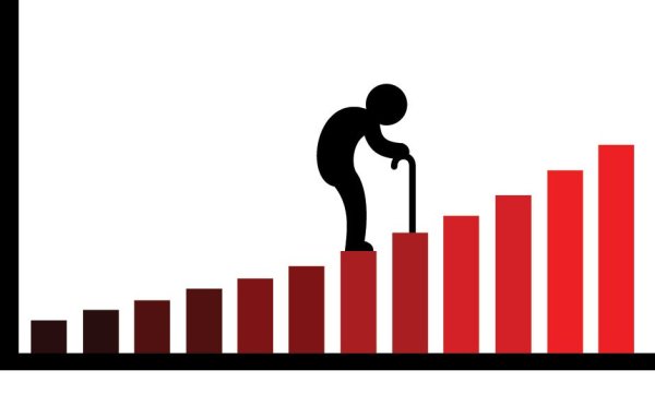 Старение населения иконки