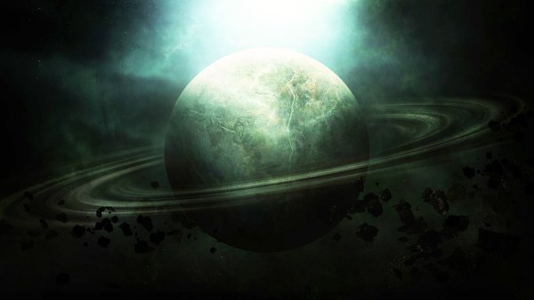Фантастика Планета Сатурн