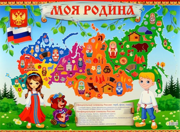 Плакат Россия Родина моя