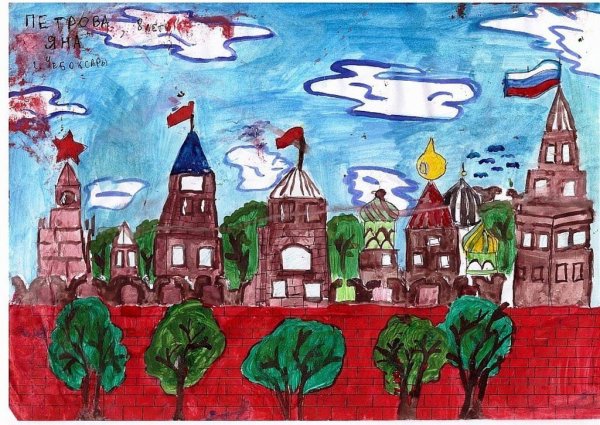 Рисование на тему Россия