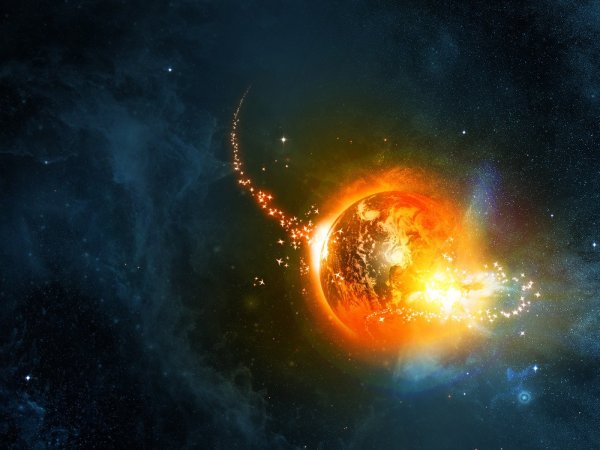 Красивое солнце в космосе