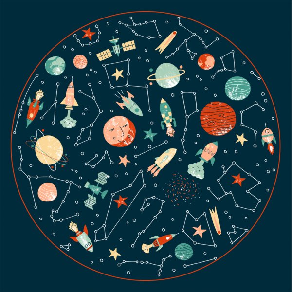 Космос созвездия и планеты